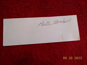 BILL BAKER (Reds) Signed (3x5) Baseball Index Card -Guaranteed - Picture 1 of 1