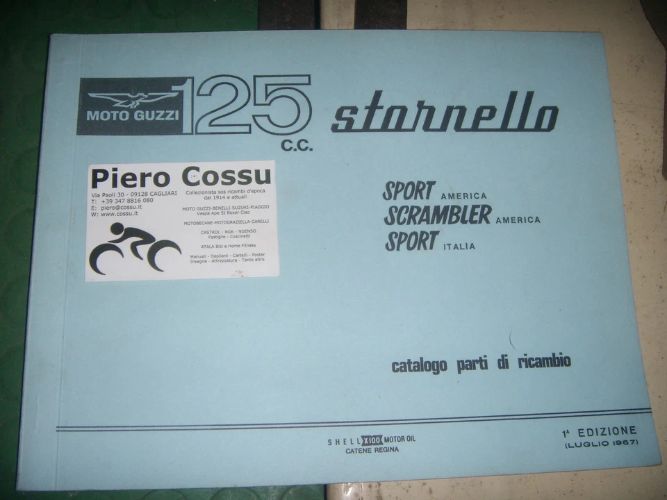 Moto Guzzi Stornello Sport Scrambler 125 Catalogo Ricambi new ORIGINALE 7/67 1a - Immagine 1 di 1