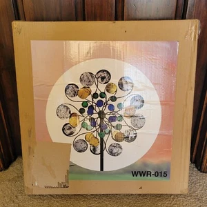 Metal Wind Spinner Kinetic Lawn Garden Sculpture Yard Art Ornament Decor 72" NEW - Picture 1 of 2