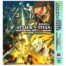 DVD Anime Attack on Titan Season 1-3 + Final Part 1&2 + Junior High 9 Sp 2 Movie