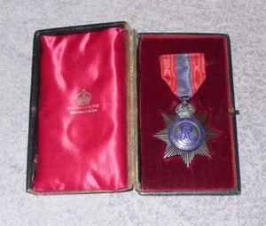 KING EDWARD VII IMPERIAL SERVICE MEDAL (STAR) UNNAMED IN ELKINGTON CASE - Picture 1 of 4