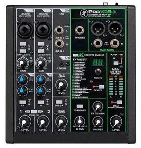 Mezclador de efectos profesionales de 6 canales Mackie ProFX6v3 con USB ProFX6 v3 - Imagen 1 de 5