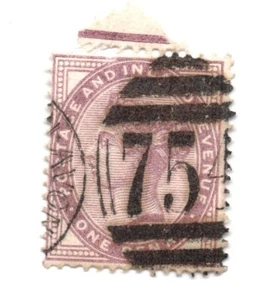 1881 Queen Victoria 1p SC# 89 Estampilla Usada Perf 14 Violeta (a5) - Imagen 1 de 1