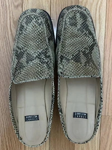 Stuart Weitzman Leather Mule low heel Slides -Reptile print 9B Spain EUC - Picture 1 of 7