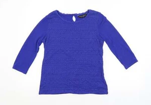 Dorothy Perkins Womens Blue Nylon Blend Blouse Size 12 - Picture 1 of 12