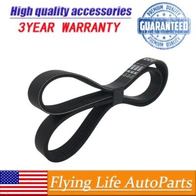 EPDM Serpentine Drive Belt 7PK1735 For DODGE 04-06 RAM1500 VIPER 05-06 V10 8.3L - Image 1 of 4