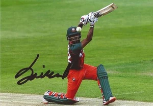 BANGLADESH: MOSADDEK HOSSAIN SIGNED 6x4 ODI ACTION PHOTO+COA - Picture 1 of 1