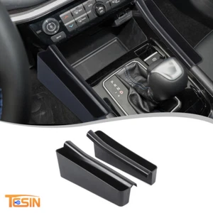 Black Inner Gear Shift Side Storage Box Tray for Jeep Compass 2021+ Accessories - Picture 1 of 9