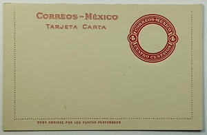 1920's Mexico Red Embossed Cuatro Centavos Aztec Calendar Postal Stationery MNH - Picture 1 of 3