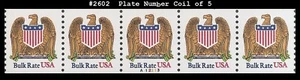 USA3 #2602 MNH PNC5 Pl # A12213 Eagle & Shield - Picture 1 of 1