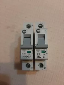 A-B 1492-SP Breaker, C 15(qty2)! - Picture 1 of 6