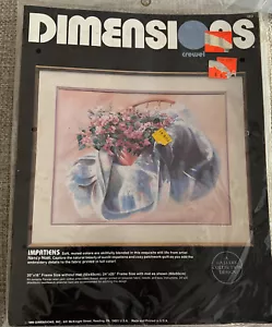 "Vintage 1986 Abmessungen 1313 Crewel Impatiens, 20""x16""" - Bild 1 von 3