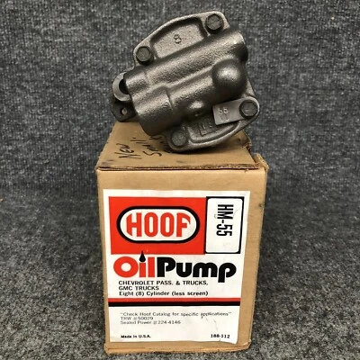 Bomba de aceite eléctrica sellada Hoof HM-55 bloque pequeño camioneta Chevy 224-4146 repuesto en stock Foto 1 de 4