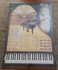 Vintage 1983 The Keyboard Poster Educational Music Keys Chord & Scale Music