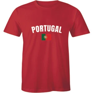 Portugal Flag World Cup Soccer Portuguese National Flag Pride T-Shirt Tee Men's - Picture 1 of 4