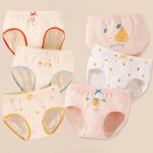 3 Pack Girls' Antibacterial Underwear Toddler Baby Cotton Panties Tagless Briefs - Picture 1 of 31