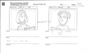 Family Guy Storyboard Lois Original Production Drawing Animation Art UF - Picture 1 of 1