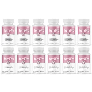 FemiPro Bladder Support Supplement - Probiotic Femi Pro - 12 Bottles - Picture 1 of 5