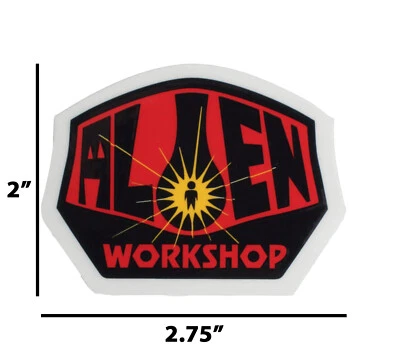 Alien Workshop AWS Skateboard OG Logo Sticker Decal 2.75" UFO Area 51 Red Blue
