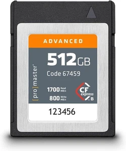 PROMASTER 512GB CFEXPRESS TYPE B MEMORY CARD - Picture 1 of 1