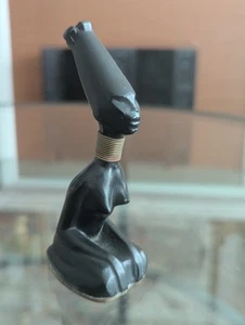 Kerr Steamship Co African Woman Statue Vtg Bottle Opener Nubian Art Figure Tool - Picture 1 of 23