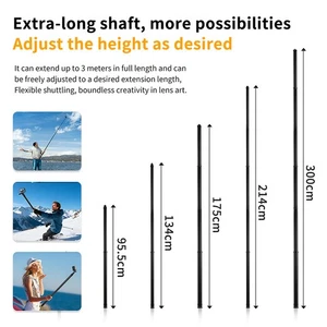 Carbon Fiber Ultra-Long Extension Pole 3M Zubehör für Insta360 X5/DJI - Bild 1 von 12