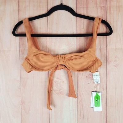 Top de bikini Lspace Sienna Eco Chic Repreve Nikita para mujer S naranja elástico trajes de baño Foto 1 de 4
