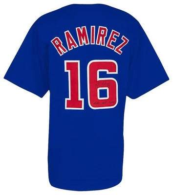 Camiseta firmada por Aramis Ramírez de los Cachorros de Chicago con inscripción en la corte 2014 (certificado de autenticidad Schwartz) Foto 1 de 4