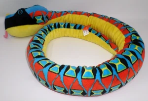 Wild Republic gehörntes Nashorn Viper Schlange mehrfarbiges Muster 53 Zoll lang - Bild 1 von 7