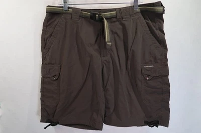 Pantalones Cortos de Carga ExOfficio para Hombres Exterior Talla 36X9 (Real 38X9) Marrón Cinturón Senderismo Foto 1 de 4
