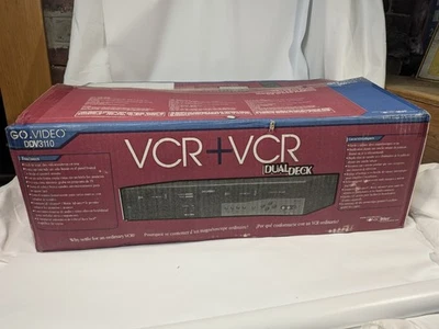 Go-Video DDV3110 VHS VCR+ VCR Grabadora Doble Cubierta Reproductor Copiadora Foto 1 de 4