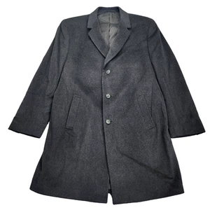 Kenneth Cole Reaction Men's Raburn Classic-Fit Solid Charcoal Wool Coat 44 Reg - Picture 1 of 9