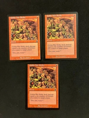 Goblin War Strike x3 [Scourge] Magic MTG Cards LP - Image 1 of 2