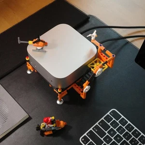 One-click Power On Assembly Base Desktop Holder for Mac Mini M4/M4 Pro 2024 - Afbeelding 1 van 8