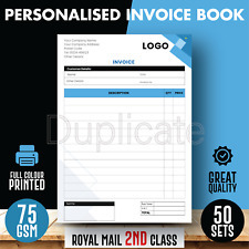 Personalised A4/A5/A6 Duplicate Invoice Book • Order Pad • NCR Pad • Receipt Pad