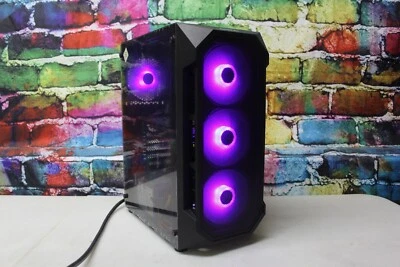 Custom RGB Gaming Desktop PC Intel Core i7 3.40 Quad 16 GB SSD Nvidia 1660 Super - Image 1 of 4