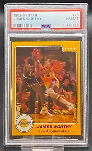 1983-84 Star James Worthy Lakers Graded PSA 8 - Bild 1 von 2
