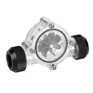 Durchflussanzeiger Für Wasserkühlung G1 / 4 Thread 8 Laufräder (Schwarz) L5 Neu - Bild 1 von 11