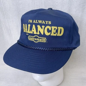 Vintage CentramatiC Hat Cap "I'm Always Balanced" Nissun Blue Rope Snapback NICE - Picture 1 of 9