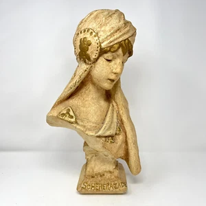 Vintage Scheherazade Persian Queen Plaster Chalkware Bust Statue 16” Tall - Picture 1 of 8
