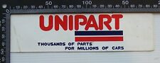 VINTAGE UNIPART AUSTRALIA CAR PARTS SHOP ADVERTISING PROMO BUMPER STICKER