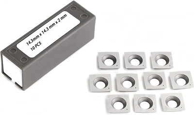 14.3mm Carbide Cutter Insert 25-499 For Rikon 25-130h,20-600h, 25-131h - 10PC - Image 1 of 3