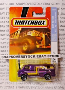 2008 MATCHBOX METALFLAKE PURPLE CHEVY VAN, CITY ACTION #5/12, MBX #49, VHTF - Picture 1 of 12