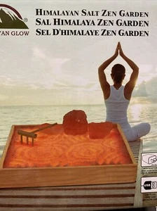 Himalayan Glow Natural Pink Salt Zen Garden #1398 - Picture 1 of 5