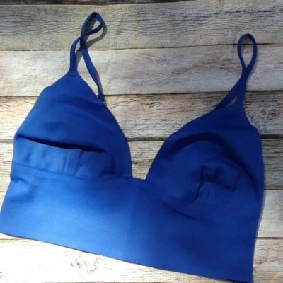 Free People Women's Extra Small XS Sage Longline Bralette Exotic Aqua Blue - Image 1 of 4