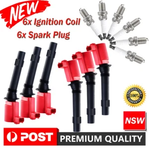 6x Ignition Coil,Iridium Spark Plug for Ford Falcon BA BF XR6 LTD Territory 4.0L - Picture 1 of 14