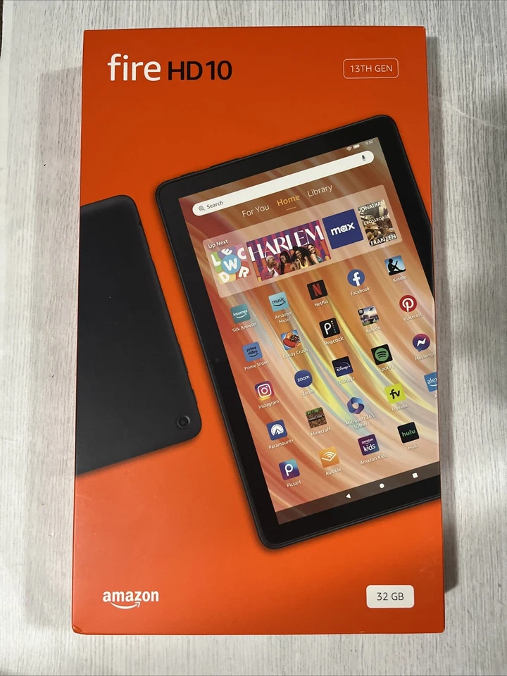 Amazon Fire HD 10 (13th Generation) 32GB, Wi-Fi, 10.1" - Black (with Lockscreen Ads)