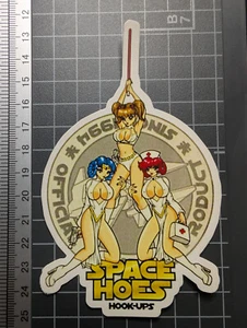 Hook-Ups Sticker Aufkleber - Space Hoes Anime Girls Trio, Sci-Fi Pin-Up Art - Bild 1 von 1
