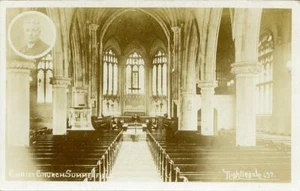 REAL PHOTO POSTCARD OF CHRIST CHURCH, SUMMERFIELD, BIRMINGHAM, WARWICKSHIRE - Picture 1 of 2