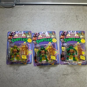Teenage Mutant Ninja Turtles Movie Star Action Figures Set 3 New Mikey Leo Raph - Picture 1 of 8